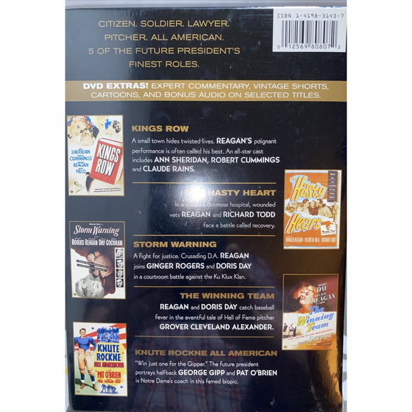 RONALD REAGAN The Signature Collection 5 Movie DVD Box Set New Sealed - Picture 2 of 6